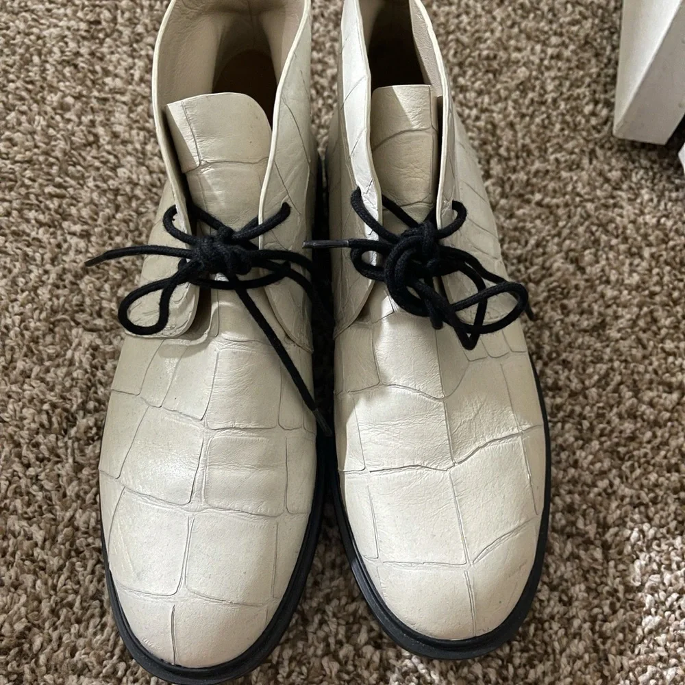 Alexander Wang WHITE CROC BOOTS - Picture 2 of 6